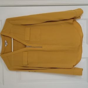 Express zip front blouse